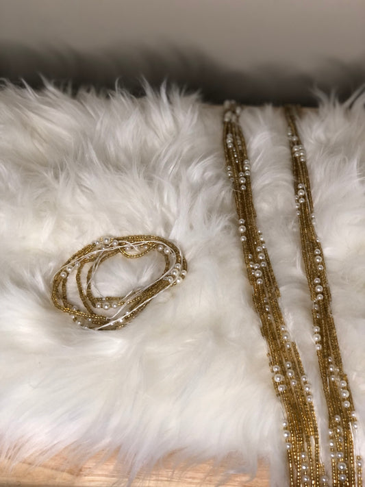 Gold Pearl Waist Beads